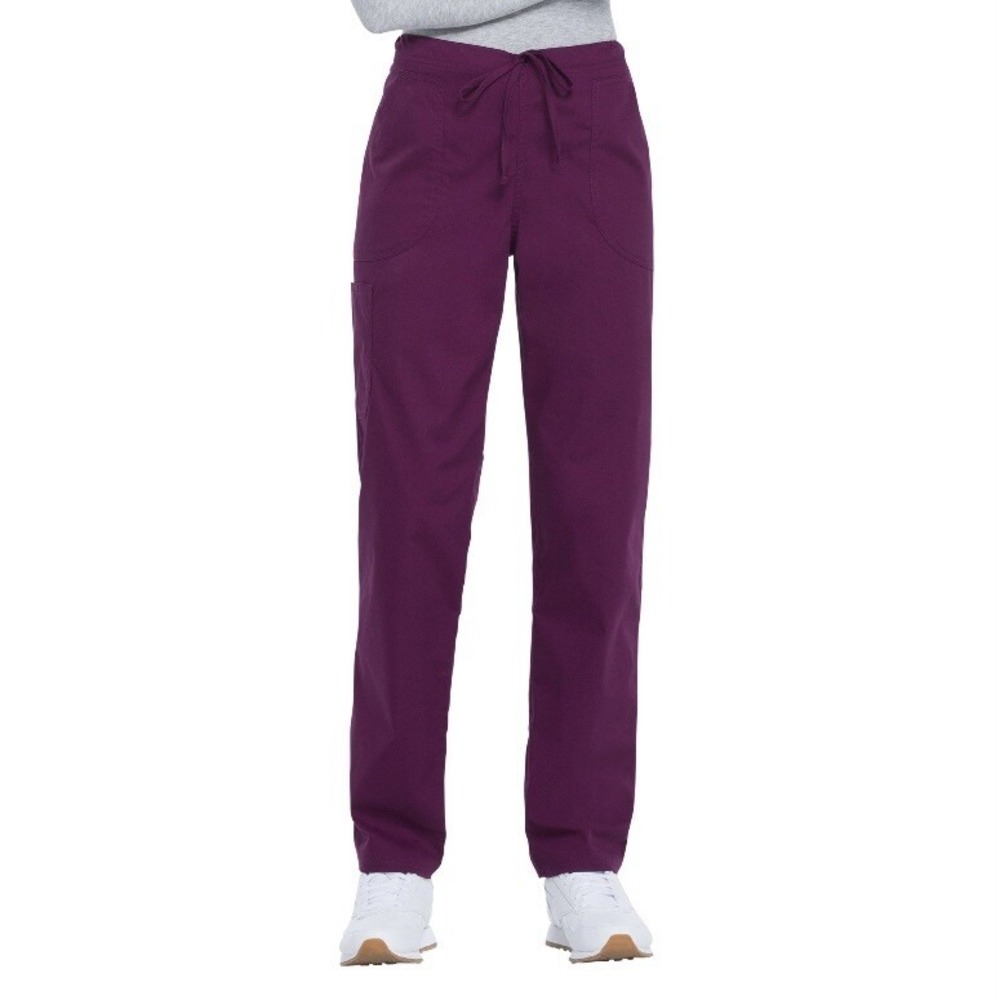 Scrubstar Womens Regular Fit Straight Leg Scrub Pant 3XL New with Tags Wine Nice